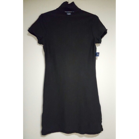 Ralph Lauren Sport Women Polo Shirt Dress Black Purple Jersey Stripe Logo Size M - Picture 4 of 9